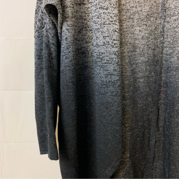 Material Girl Black, Blue, Grey Ombré Long Sleeve Cardigan - Picture 2 of 7